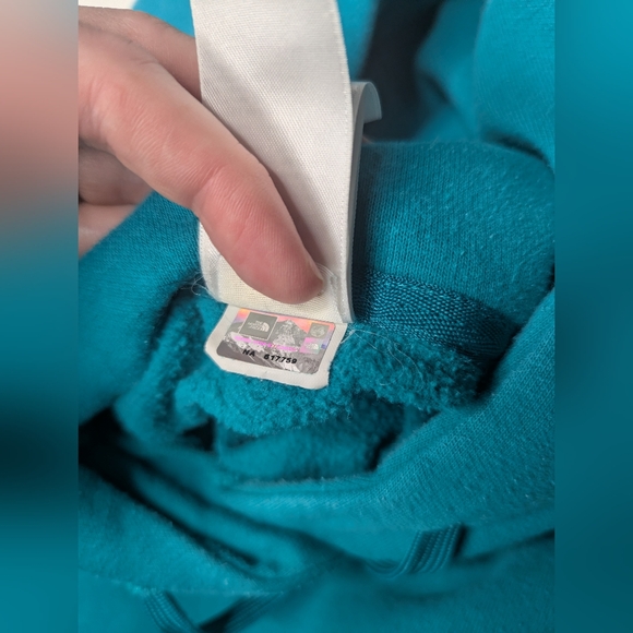 The North Face Hoodie Teal Turquoise Blue Women's Large - Picture 8 of 10